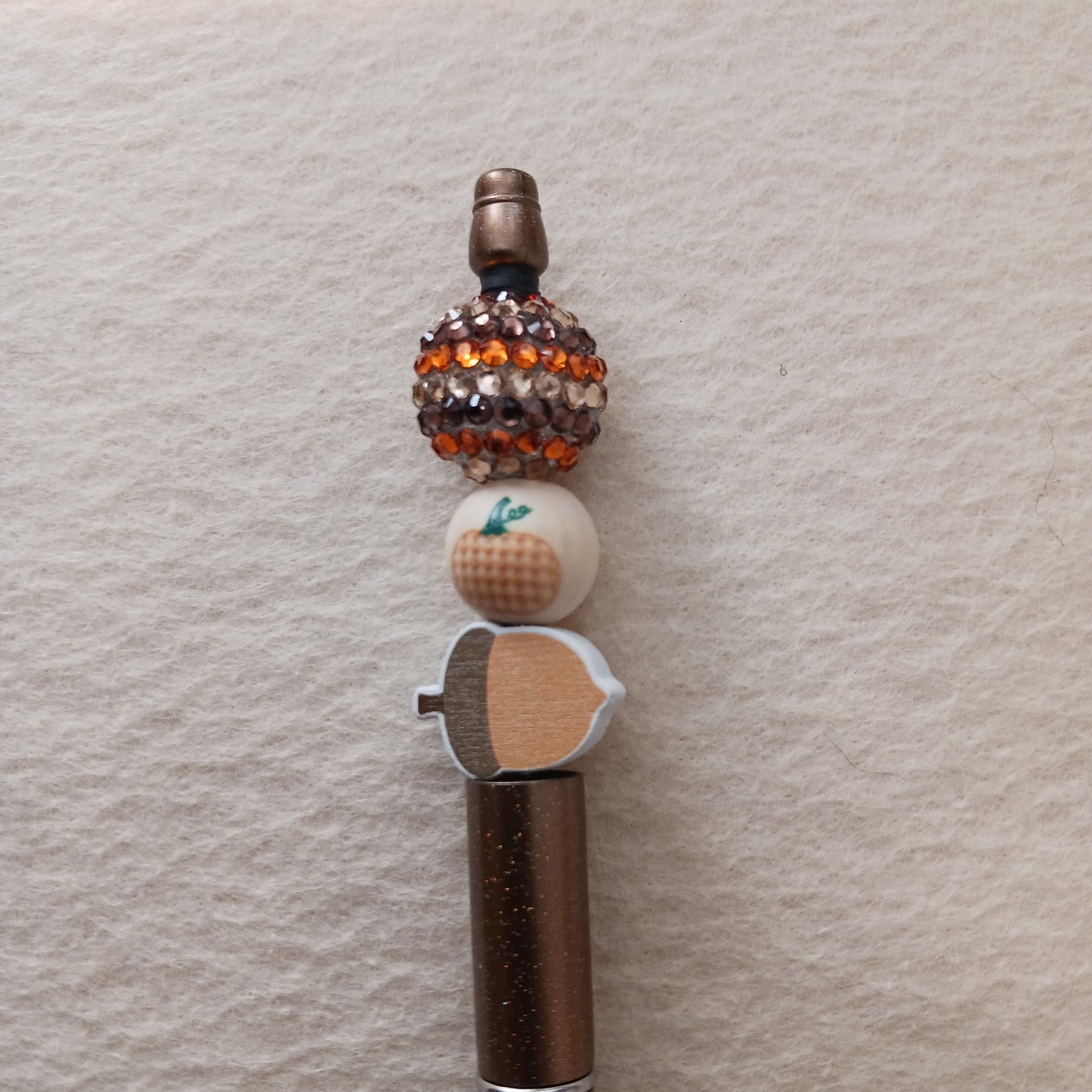 Beaded Pumpkin Fall Pen