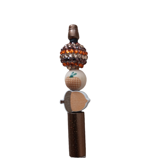 Beaded Pumpkin Fall Pen